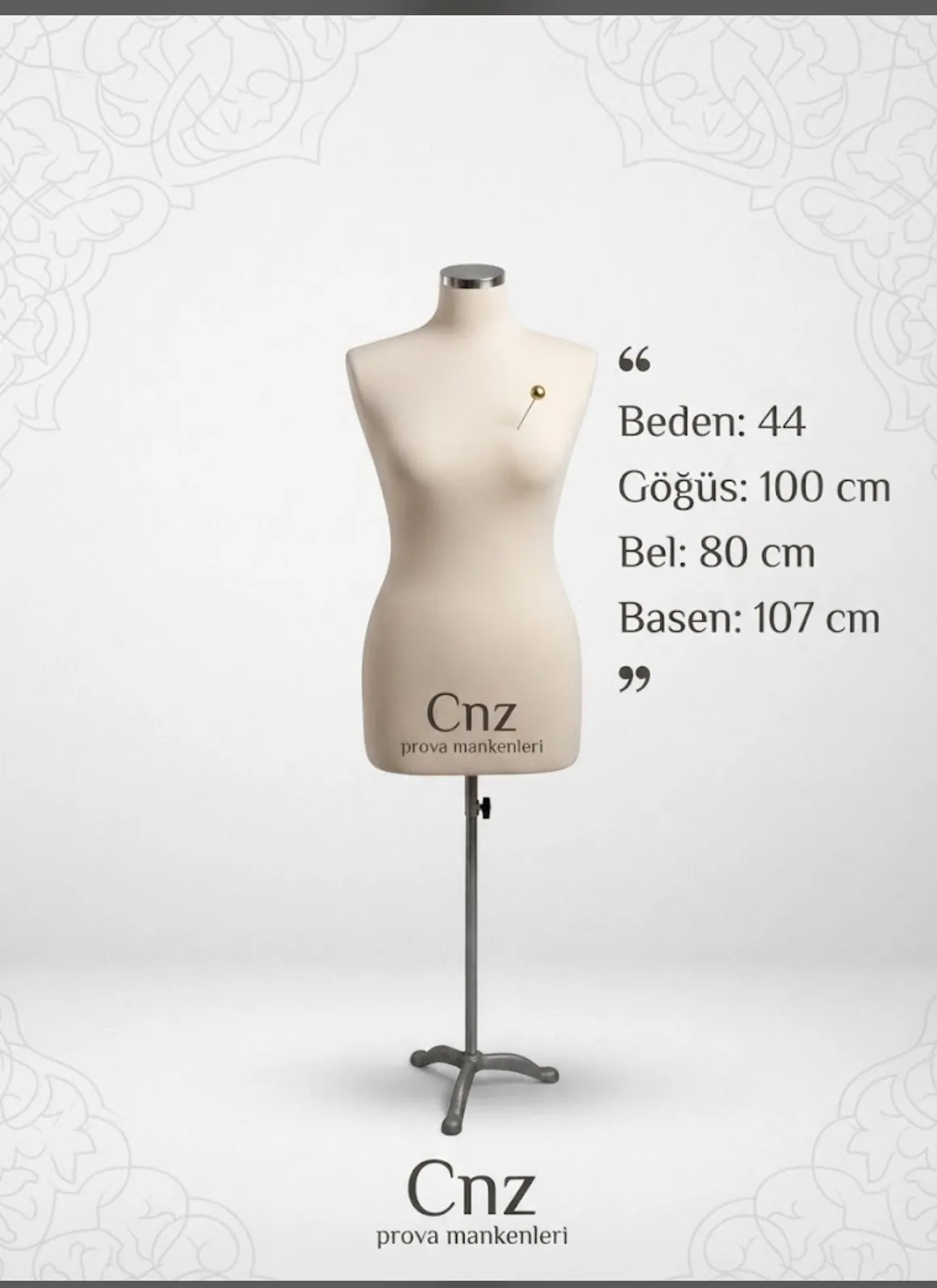 CNZ bayan terzi mankeni